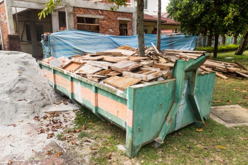 Construction site with cleared debris by Waste Clearance London